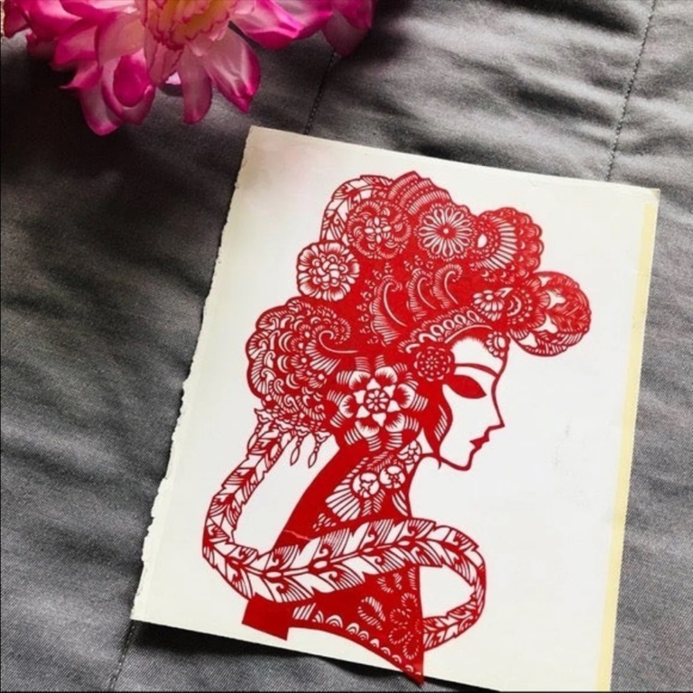 NWOT Original Chinese paper-cut Art (X2 designs) - Unframed - Picture 3 of 8